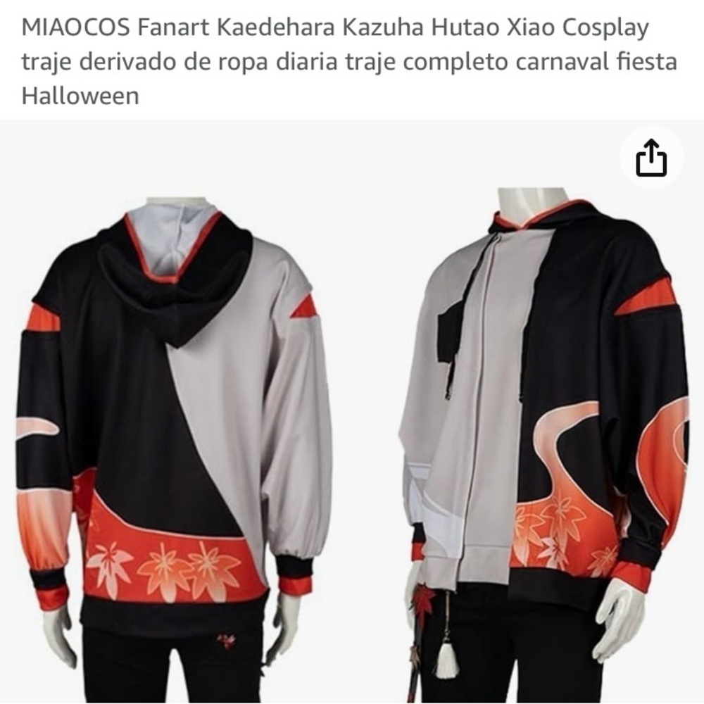 Anime GenshinImpact Kaedehara Kazuha 3D Novelty hoodie Pullover Sweatshirt